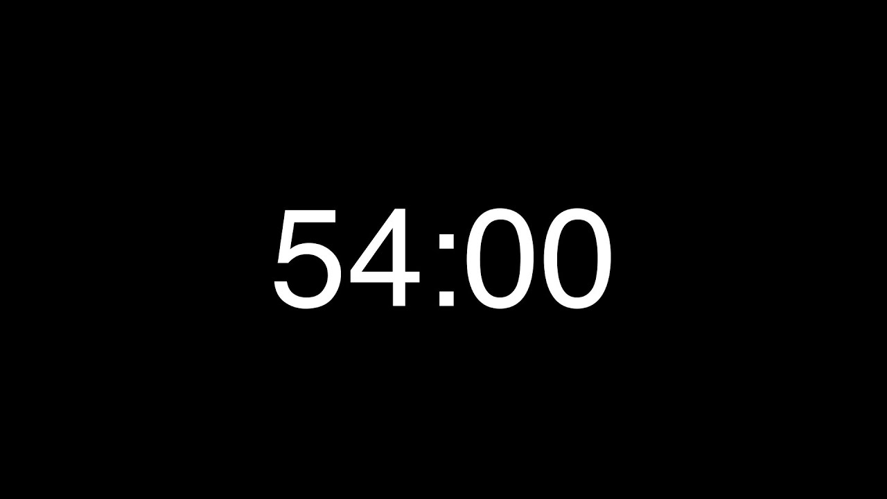54 Minute Countdown Timer