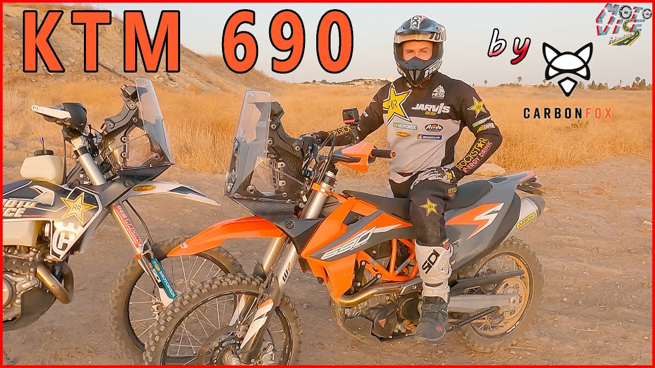 KTM 690 enduro R con torre de CARBONO 😋, la moto perfecta para el off road??😋✌😃‼