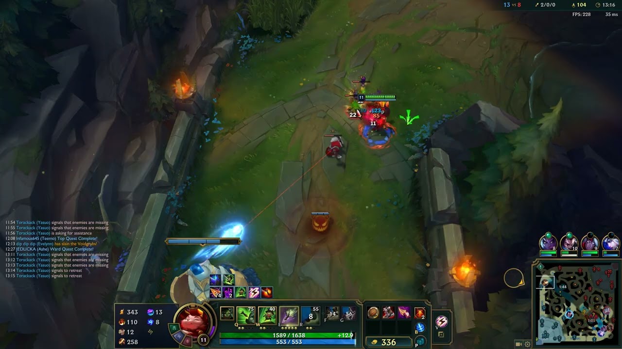 League of Legends teemo top vs quinn