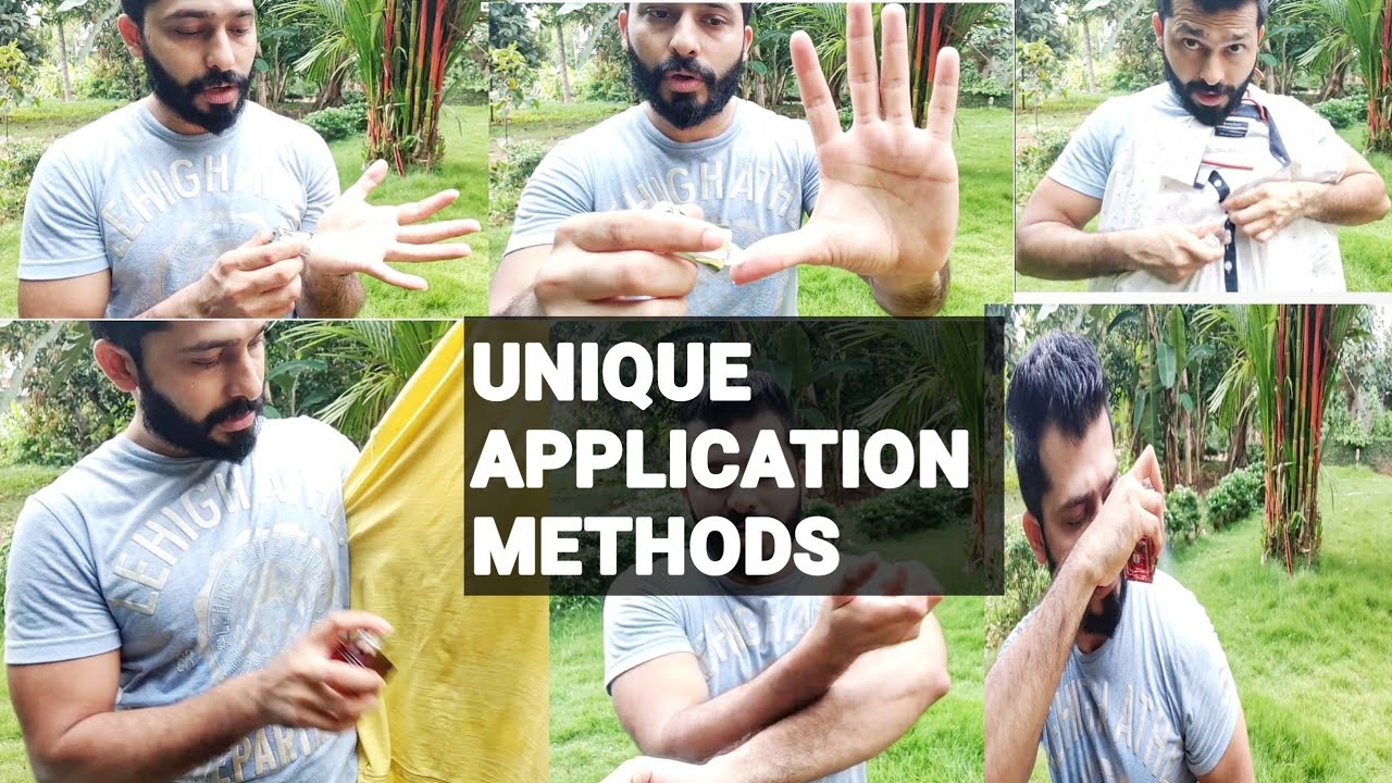 Different application methods of attars/perfumes for different situation