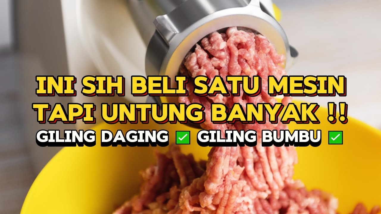 Pakai Mesin Giling Daging Ini Multifungsi! Bisa Giling Daging dan Giling Bumbu!