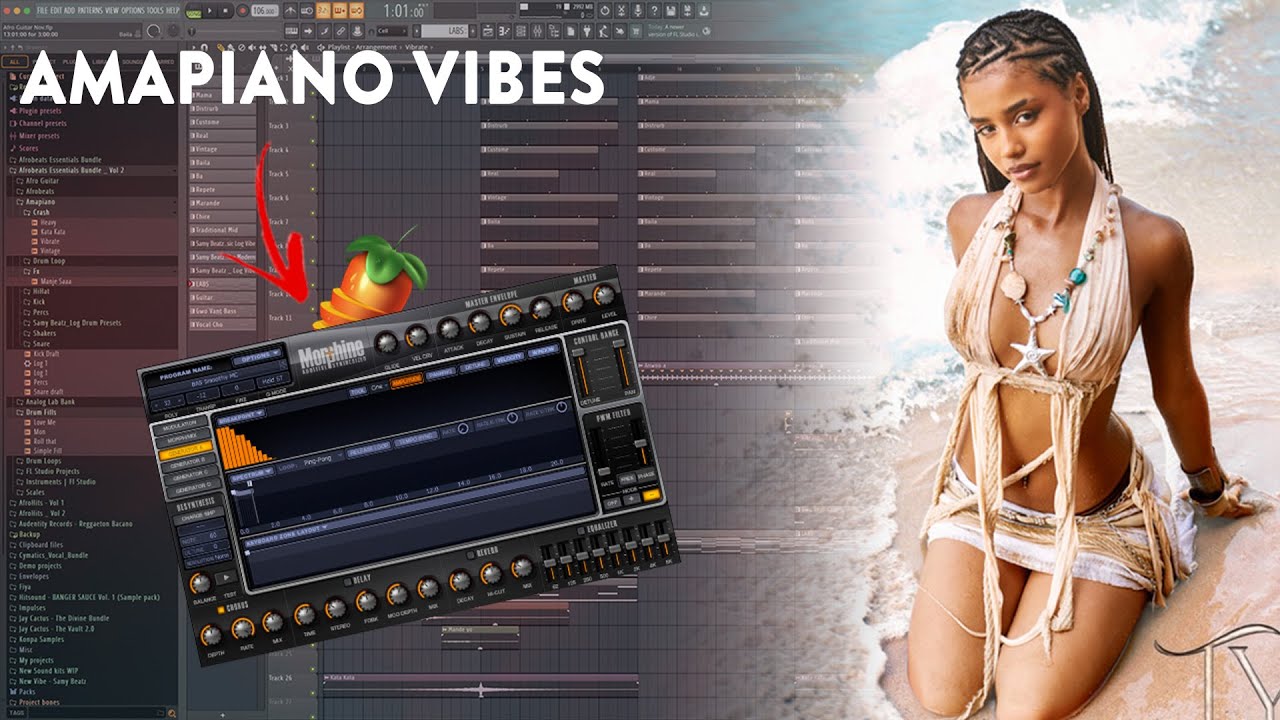 I Create a Beat Inspired By Water - Tyla | How To Make Amapiano | Free Deconstructed Kit