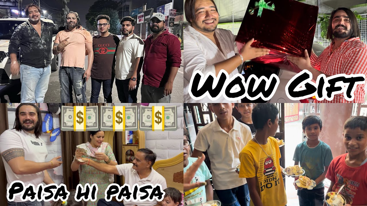 My Birthday Celebration🥰 || पैसों Ki Hui Baarish💵😍 || Gifts Hi Gifts😍 #birthday #vlog