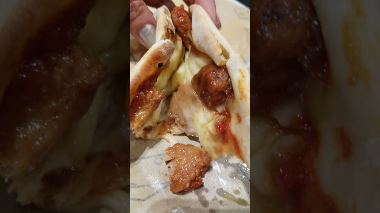 The Fanciest Mcdonald in the world  Found in Hong Kong/Mc Cafe : Pizza Cheezy Luncheon Meat