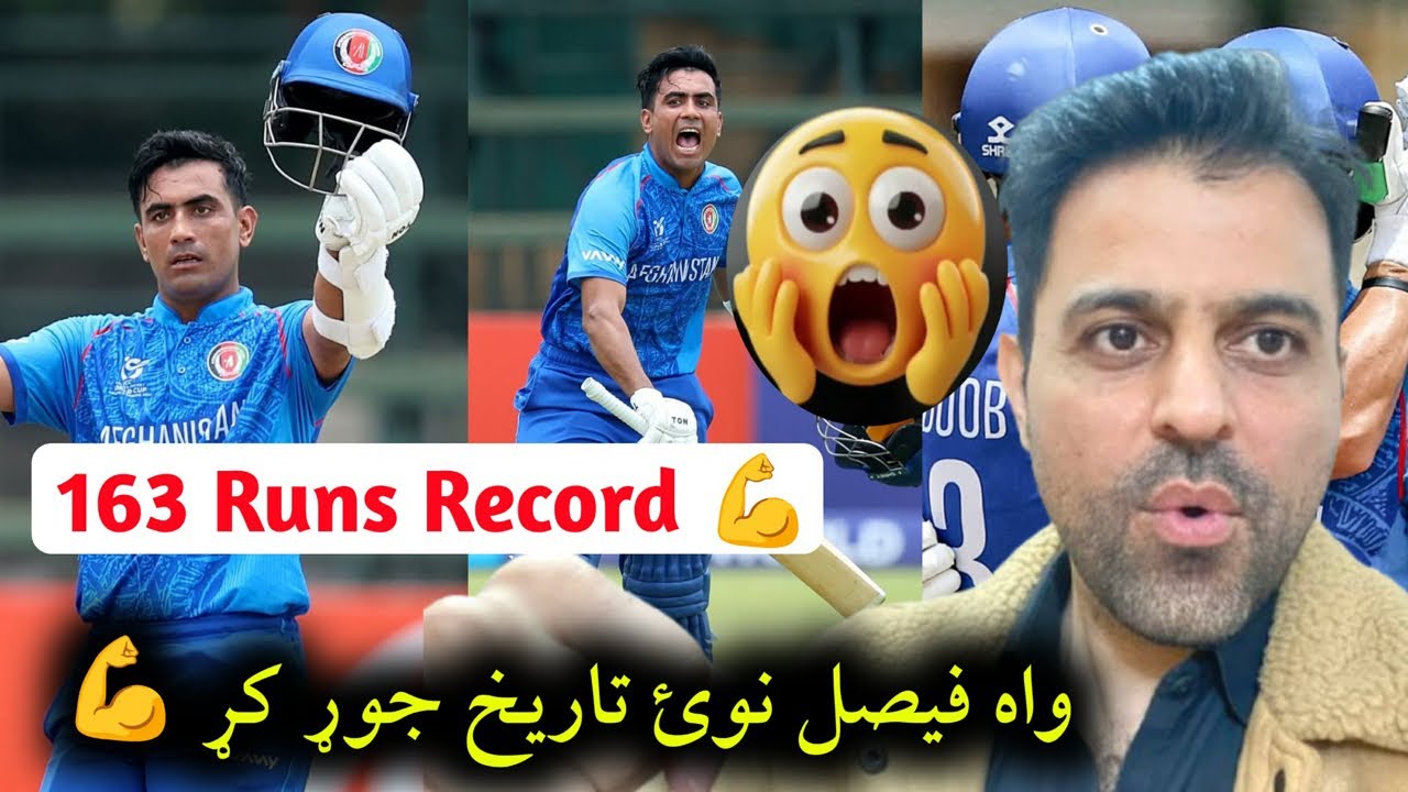 🛑Faisal made 163 Record Runs against Ireland in U19 World Cup 2026