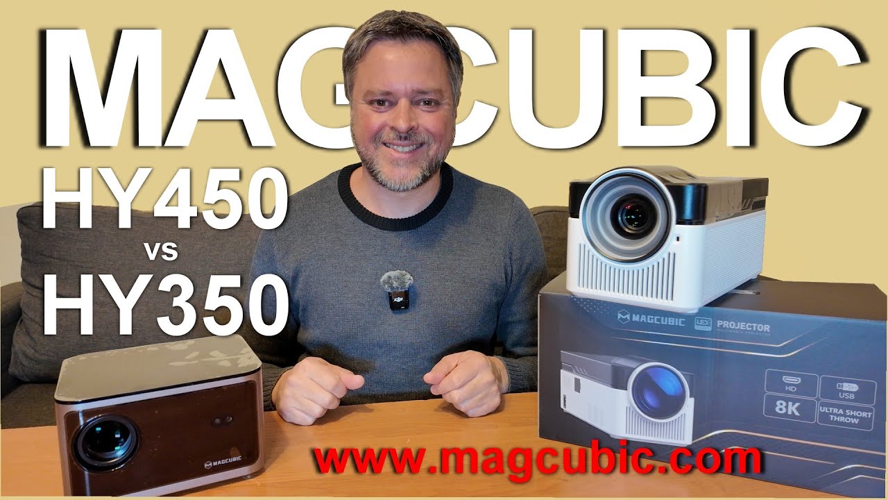 PROJEKTOR MAGCUBIC HY450 900 ANSI krótkoogniskowy ogromny obraz! #projector #magcubic HY350 vs HY450