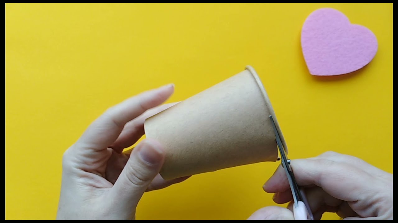 Как быстро сделать корзинку из бумажного стаканчика.Very easy Paper Craft Ideas🌺🐰