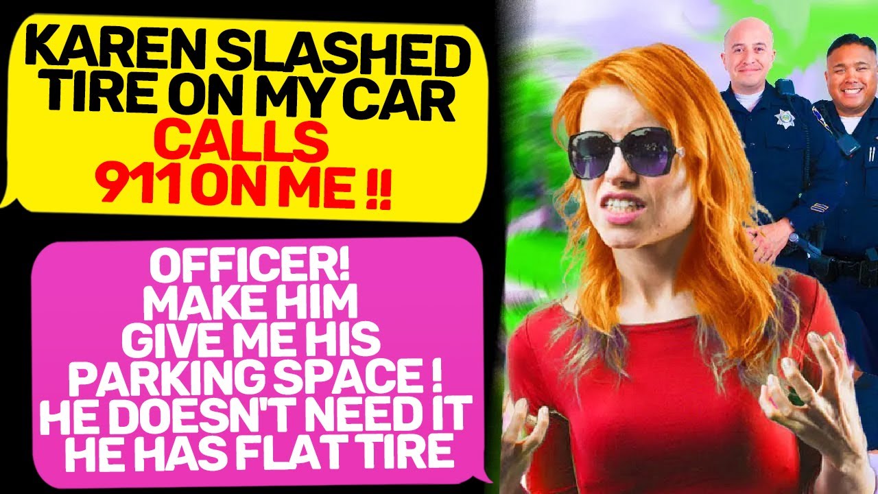 KAREN CALLS 911 ON ME! Officer MAKE Him give me His Parking! Thinks she's the Owner r/EntitledPeople