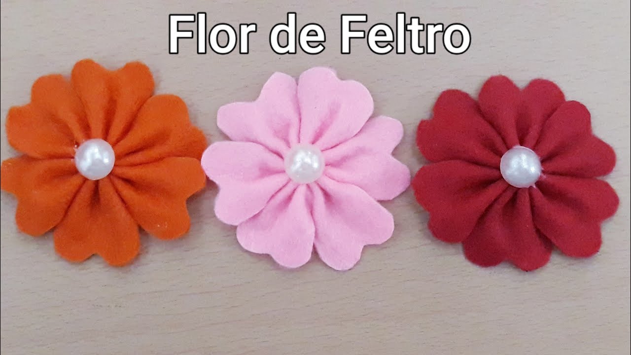 COMO FAZER FLOR DE FELTRO MARAVILHOSA,SANDRA MONTEIRO
