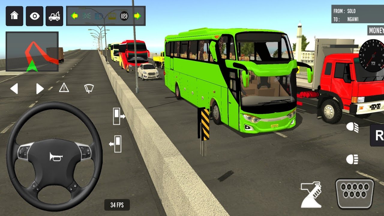 Indonesia Coach bus driving 💥 🤷| Euro bus simulator 2026 Android gameplay #game 1 Part 55