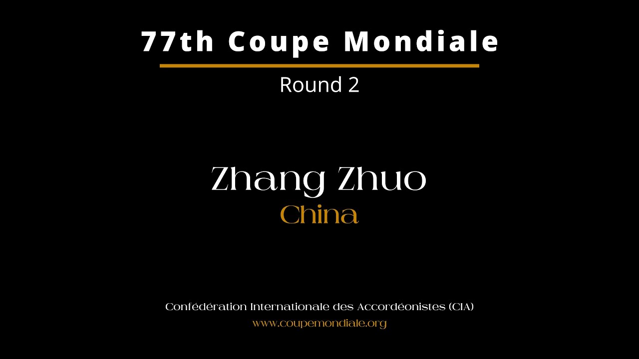 Zhang Zhuo (China): Et Exspecto - S. Gubaidulina - 77th Coupe Mondiale 2024 – Round 2
