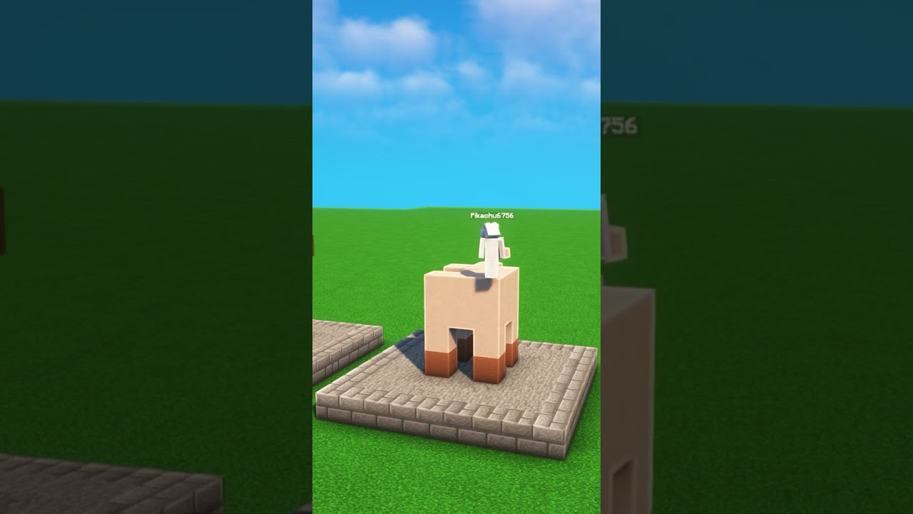 Minecraft : Making Sheep Statue in Minecraft #shorts #minecraft #trending