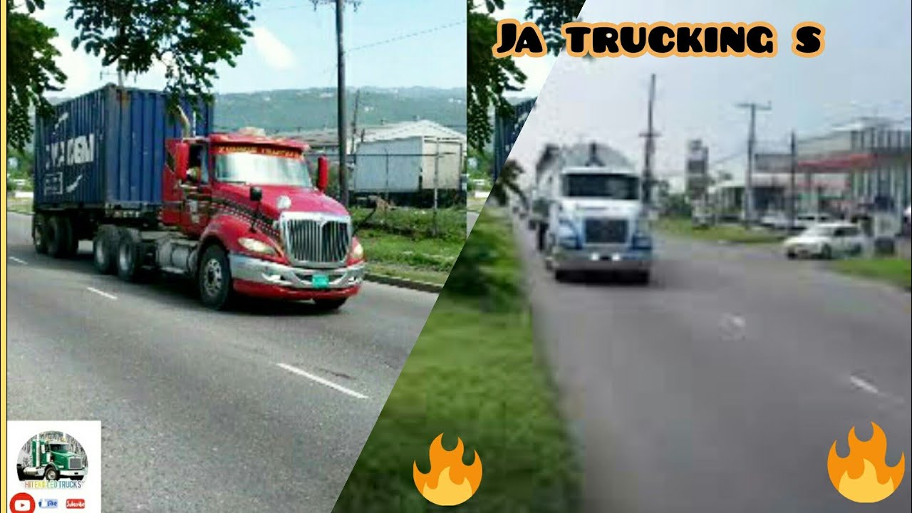 Hitekkleo trucks trucking in Kingston  from container trailers to flat bed trucks #jamaicantrucks