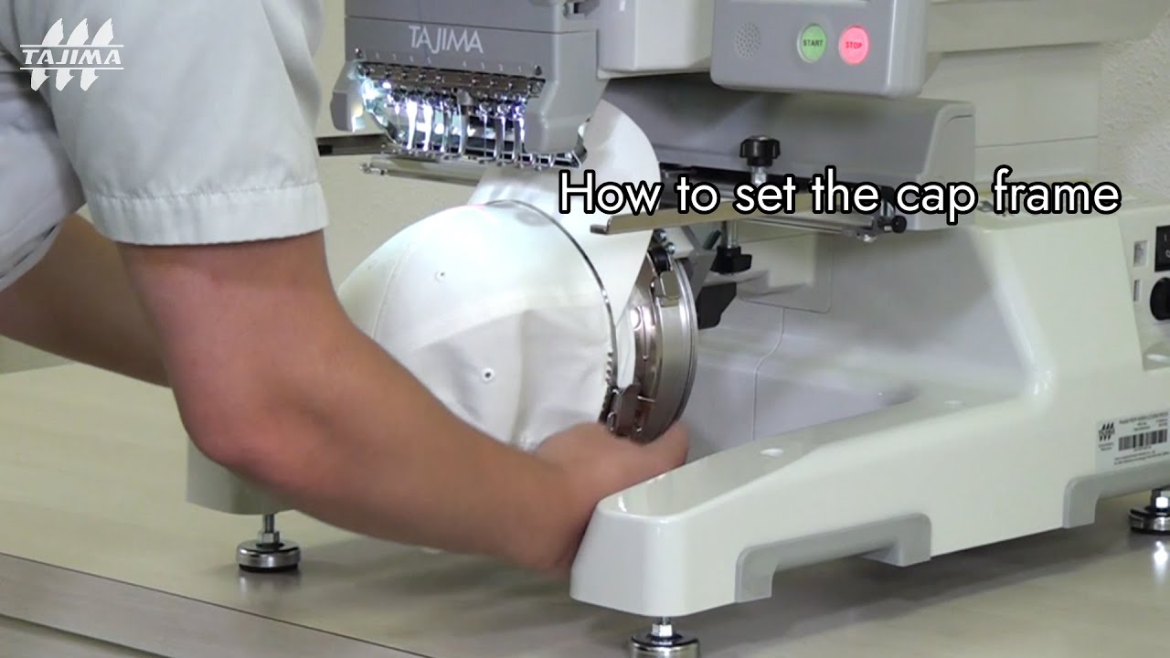 TAJIMAG｜TIPS｜How to set the cap frame. [Tajima Embroidery machine]