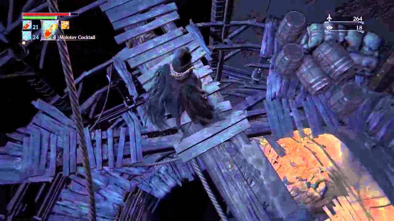 Bloodborne : Attempting to Reah The Abandoned Old Workshop