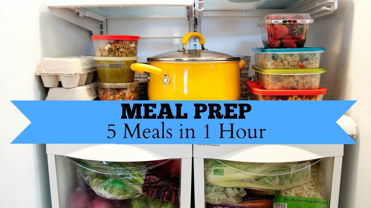 How to Meal Prep 5 Meals in 1 Hour | Meal Prep for Family