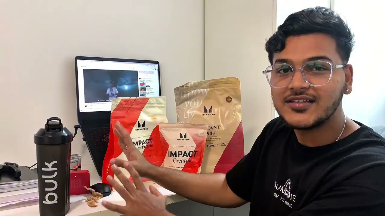 MyProtein UK Unboxing + Free Bulk Shaker | My First Gym Supplement Haul 🇬🇧💪