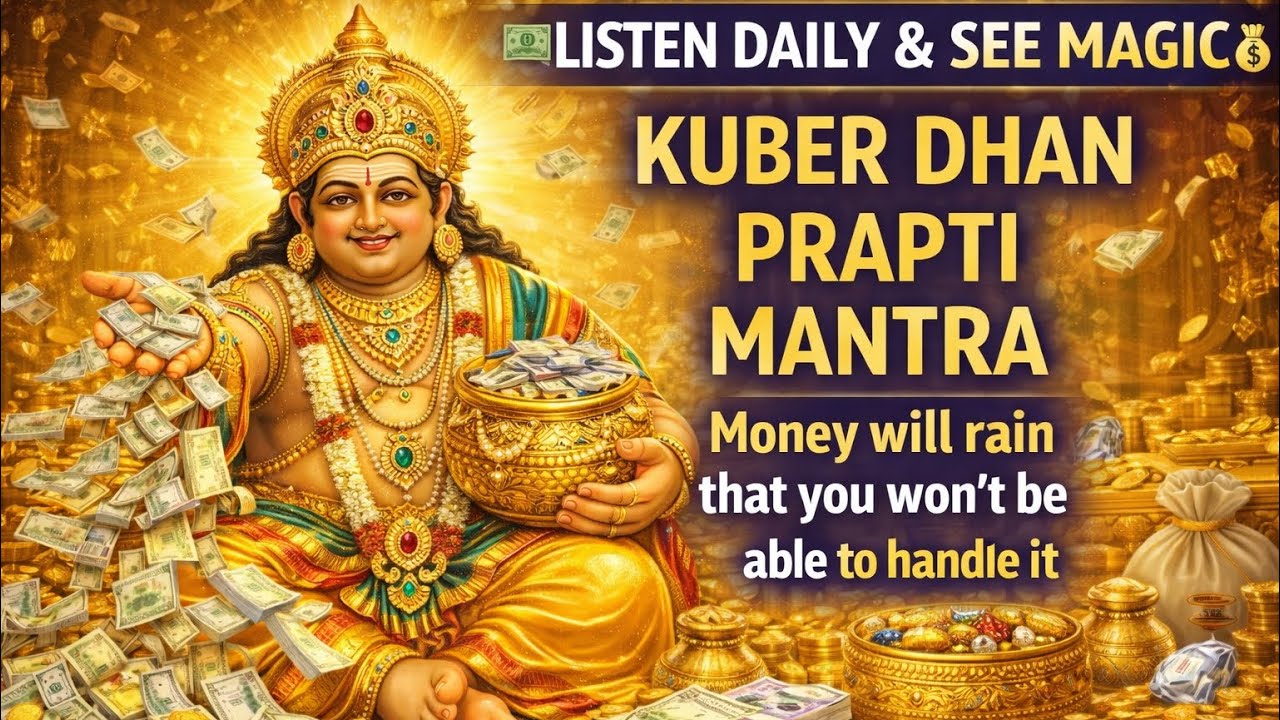 💵LISTEN DAILY💰Kuber Dhan Prapti Mantra MONEY will Rain that you won't be able to Handle it 💶MAGIC💵💷💴