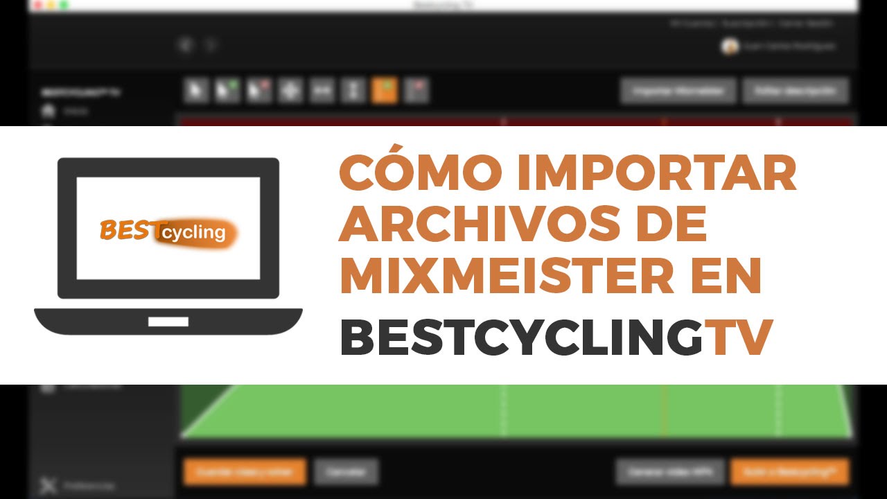 Cómo importar archivos MixMeister con el Constructor de gráficas de BestcyclingTV