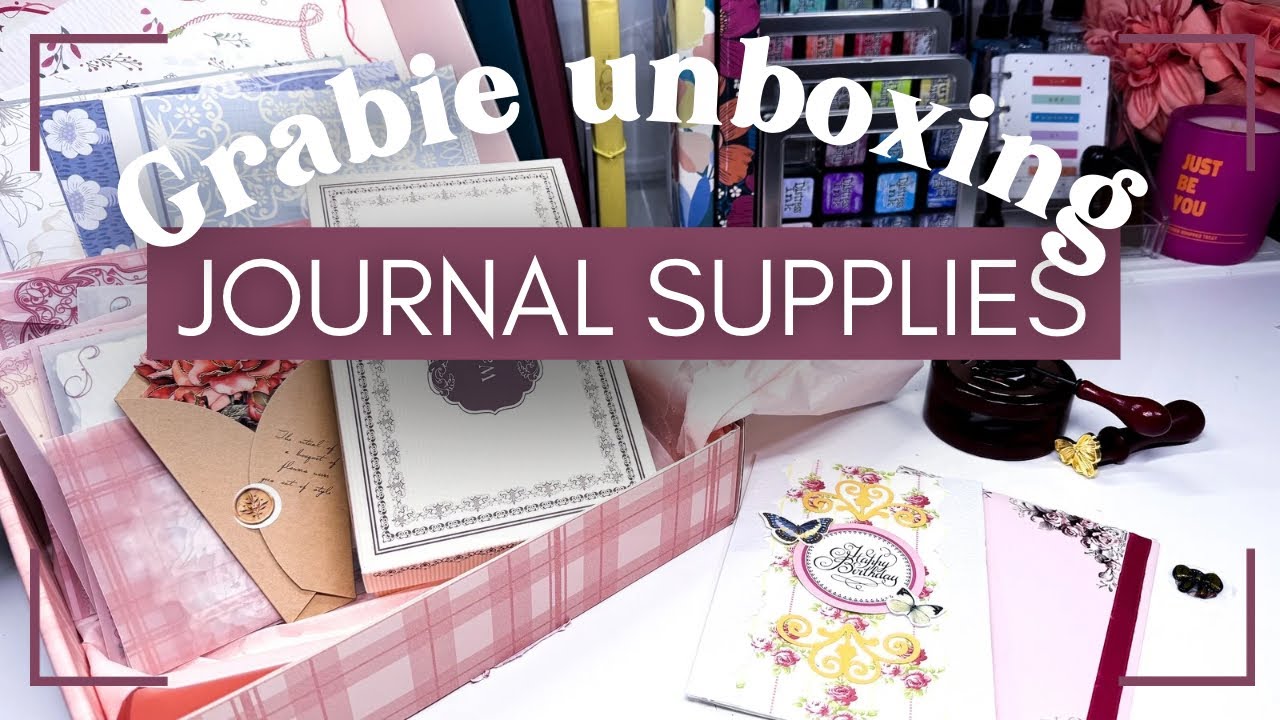 Unboxing the Latest Grabie Scrapbook Box [Journal Supplies February 2025]