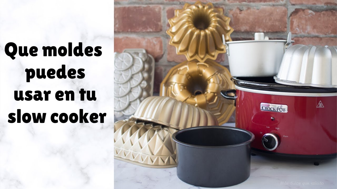 Que moldes puedes usar en tu olla de cocción lenta o slow cooker