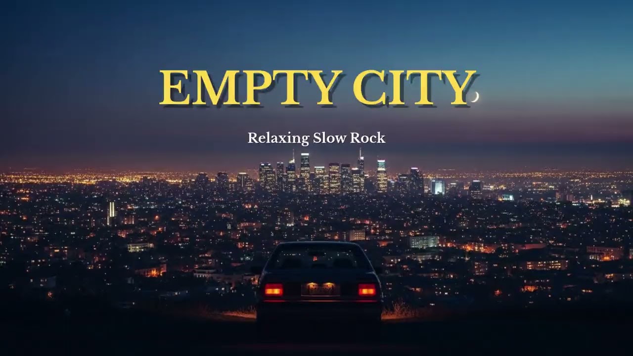 Empty City Lights ✨ Slow Rock Guitar for Driving Alone at Night