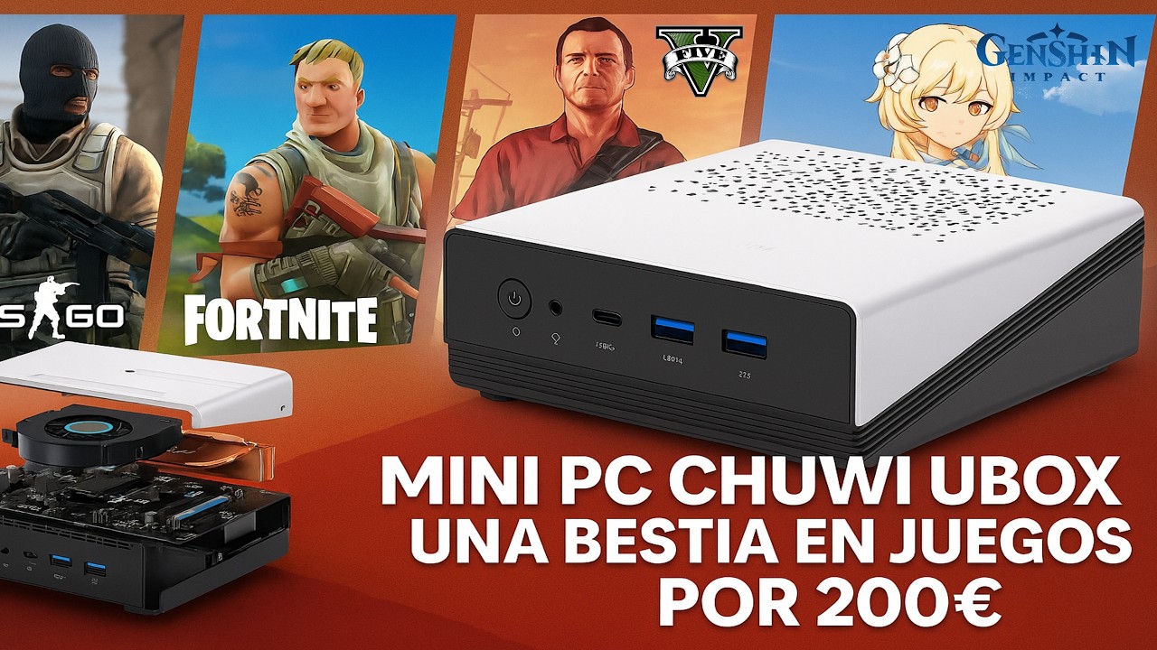 ¡Este Mini PC CHUWI UBOX CON AMD RYZEN 5 es una BESTIA!¿POR UNOS 200€?