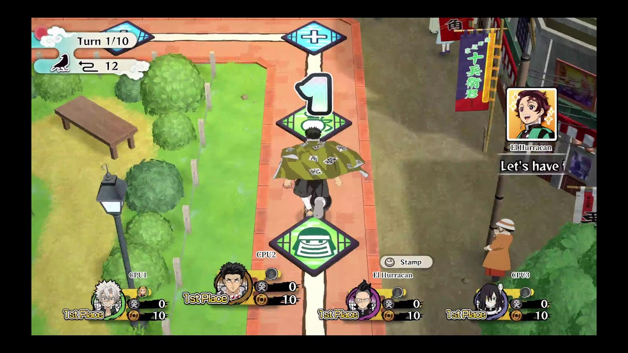 Demon Slayer Sweep the board gameplay test run 1