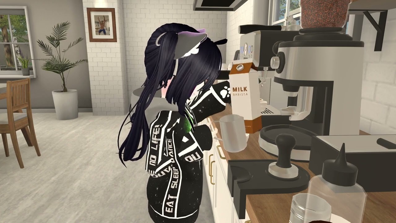 [VRChat] Minkis makes coffee