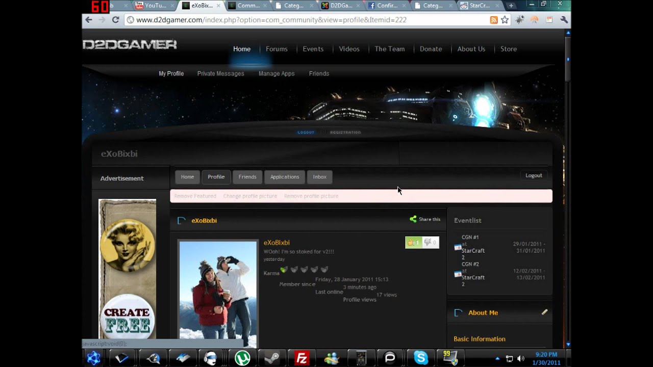 D2DGamer.com Tutorial :: My Profile