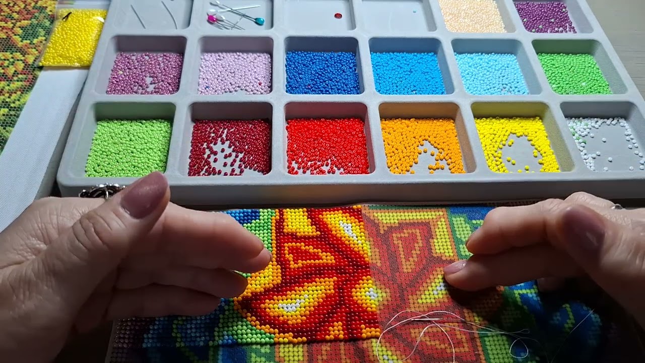 Starten met parelborduren.