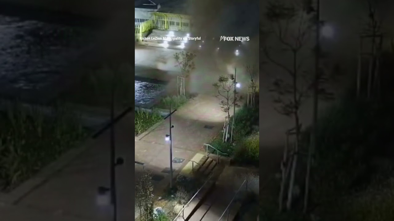 SEE IT: Schoolyard explosion caught on camera in Israel #shorts #iran #us #israel #news #foxnews