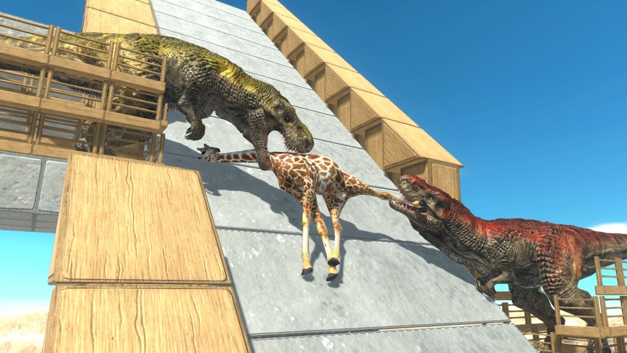 Who Can Escape The T-REX Trap? ► Animal Revolt Battle Simulator