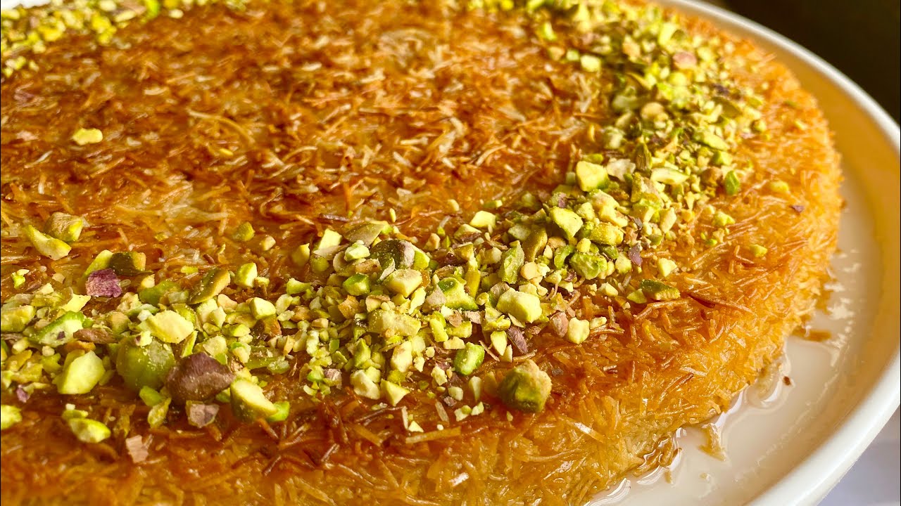 How to make kunafa with mozzarella cheese,  delicious🤤- نحضر كنافة بجبنة المودزاريلا بطريقة سهلة