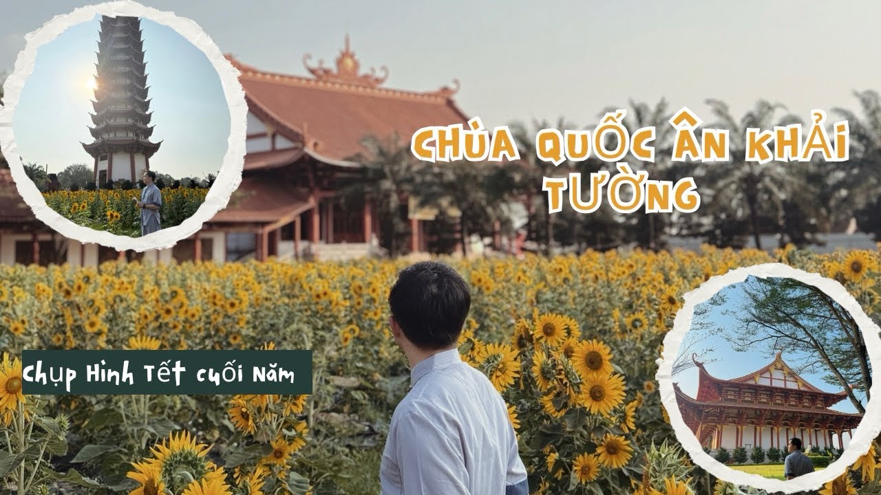 Đi chùa Quốc Ân Khải Tường | Chụp hình & không khí Tết bình an #vlog #tutorial 
