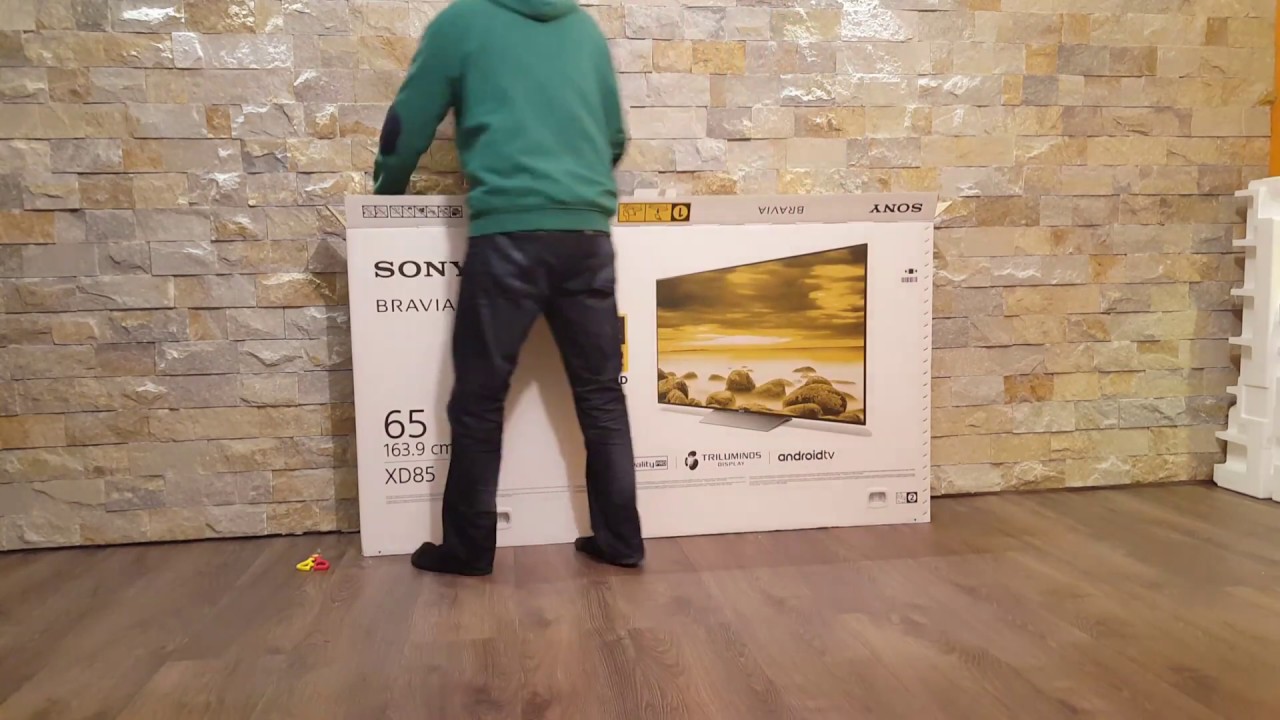Sony Bravia 4k HDR 65 inch zoll Ultra HD unboxing XD85