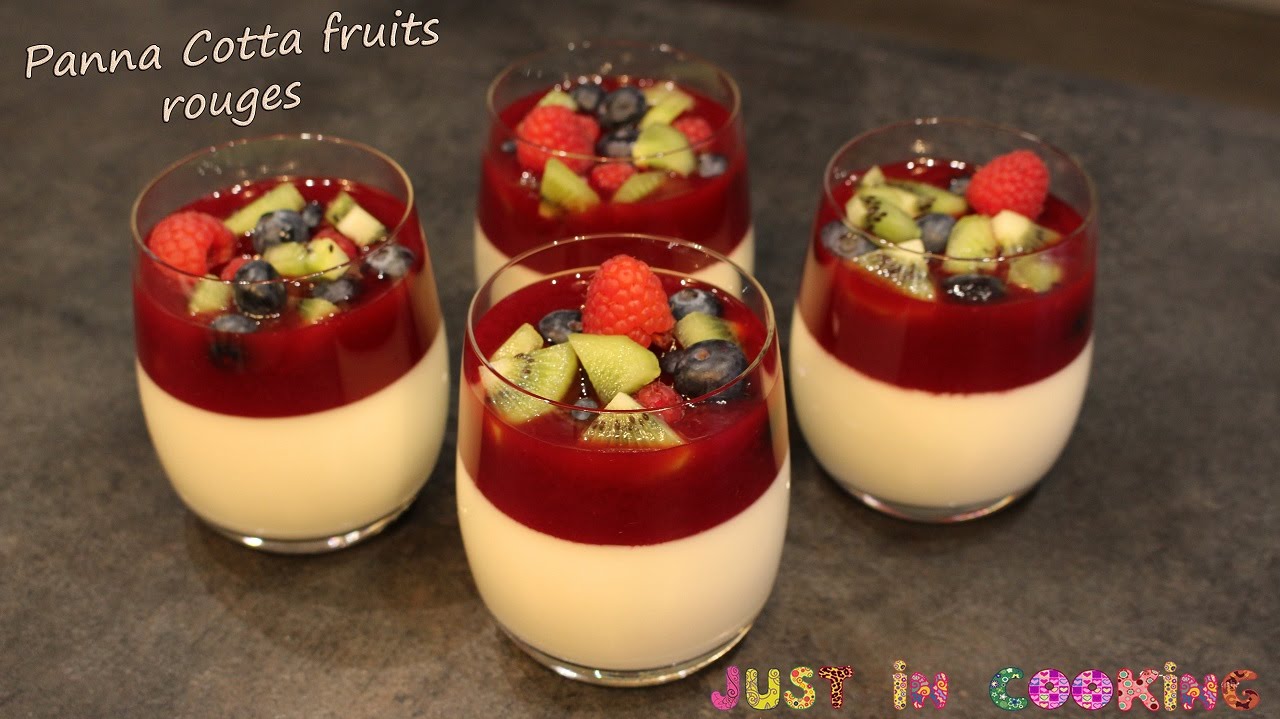 Recette de Panna Cotta aux Fruits Rouges