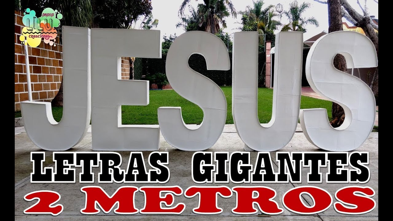 Como hacer letras gigantes