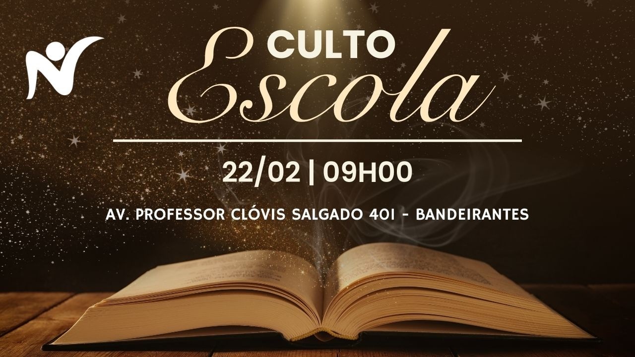 ESCOLA BÍBLICA DOMINICAL- 22/02/2026