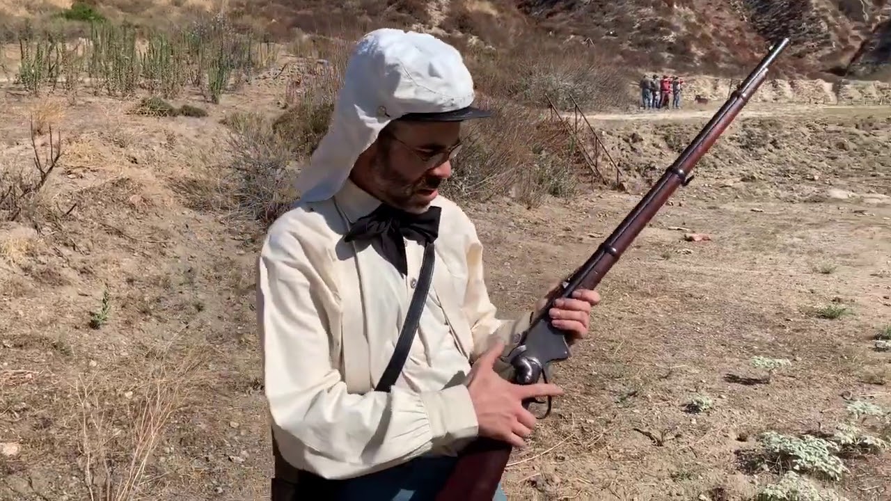 Eric with his Spencer New Model Military Rifle in .56-.50