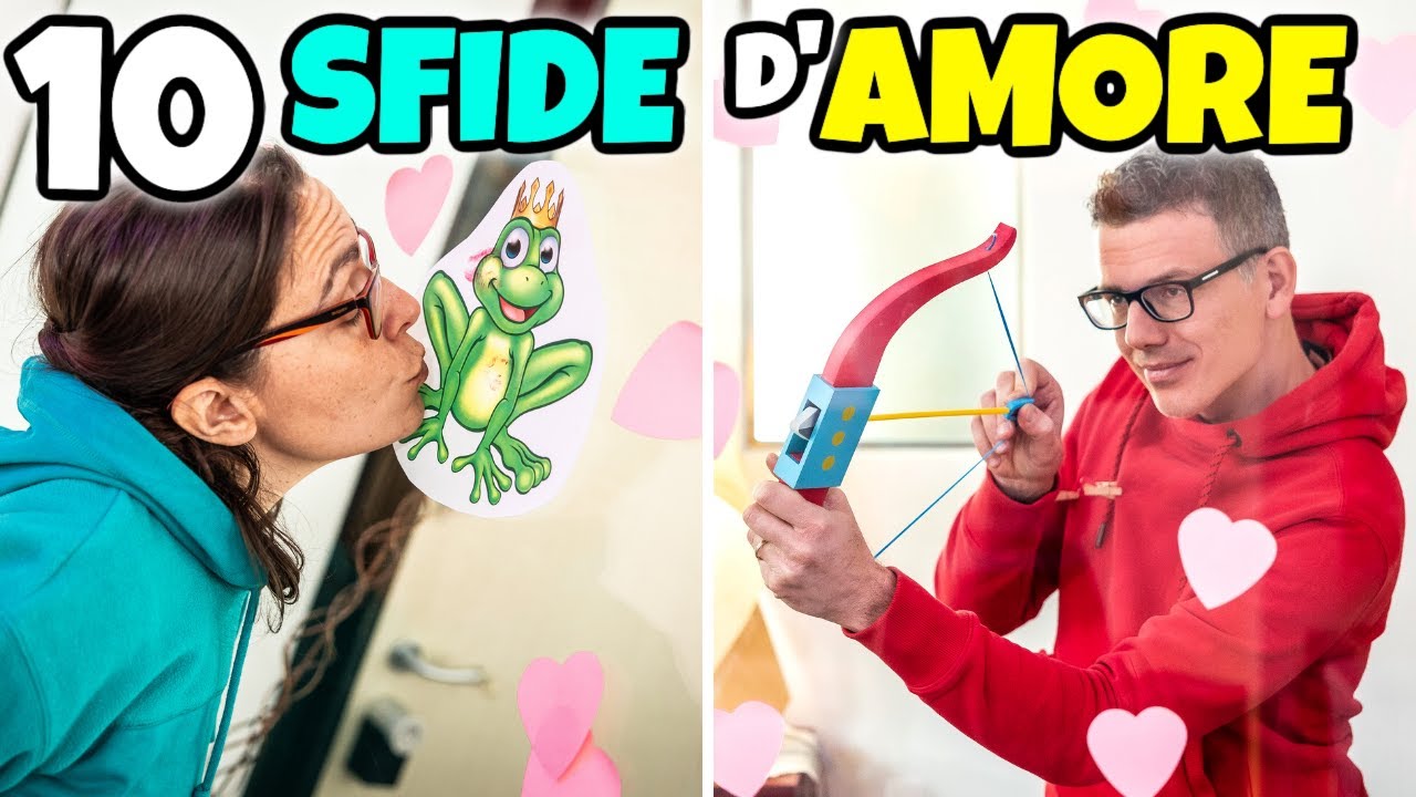 10 SFIDE D'AMORE per un SAN VALENTINO di Coppia: Challenge Divertenti
