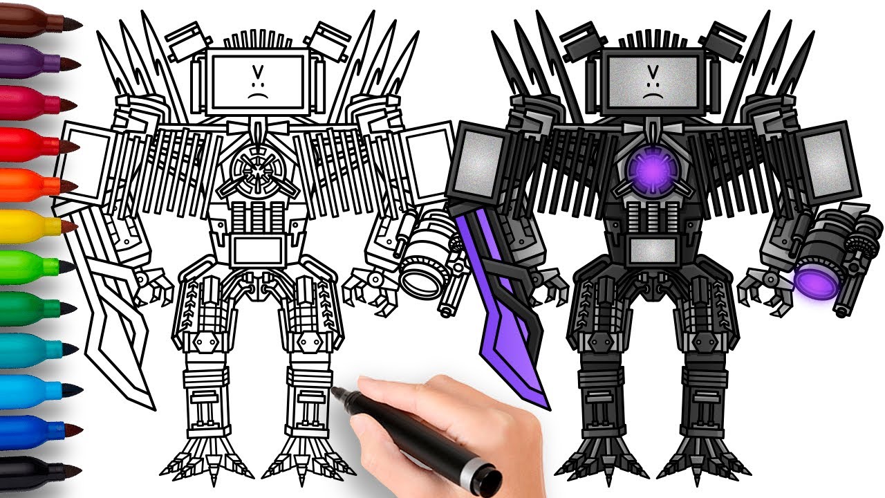 HOW TO DRAW ASTRA TV MAN TITAN | Skibidi Toilet Garry's Mod - Easy Step by Step Drawing