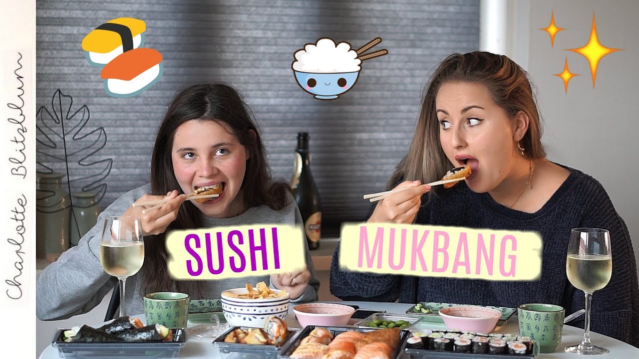 SUSHI MUKBANG 🍣🍤 met Susanna Kluiver | Charlotte Blitzblum