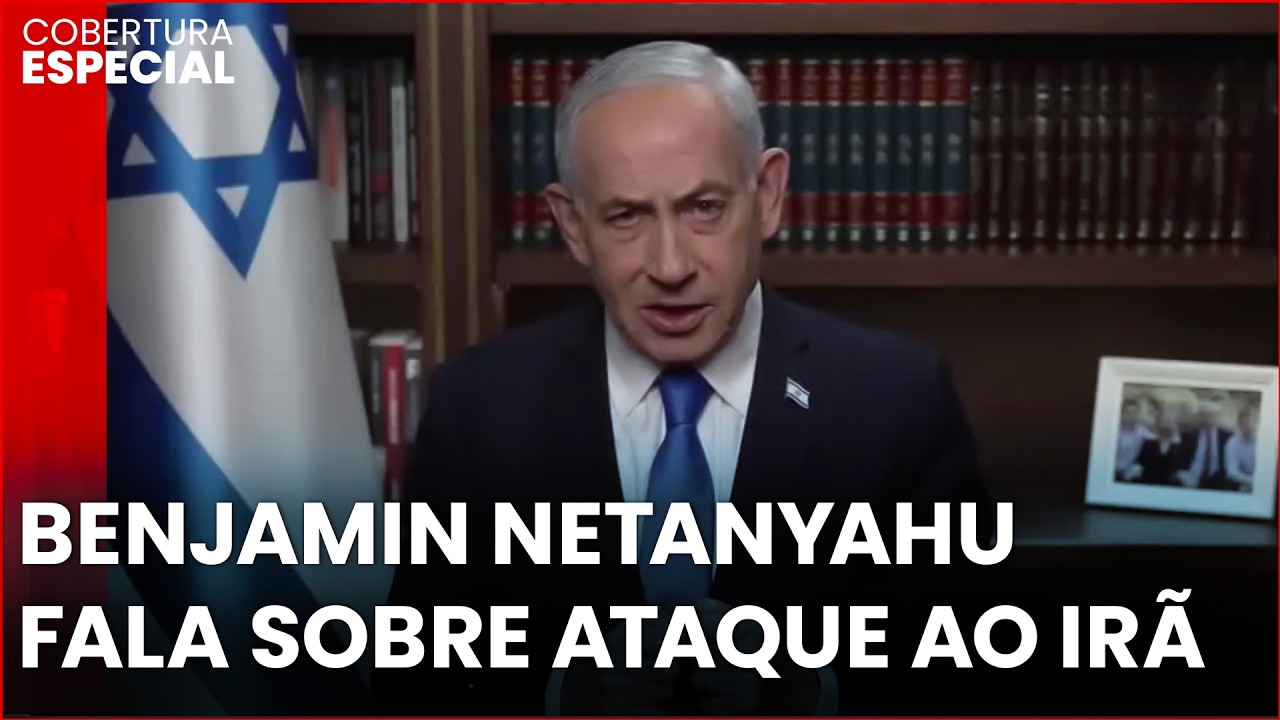 Veja agora em portugu&ecirc;s: Pronunciamento de Benjamin Netanyahu sobre ataque ao Ir&atilde;