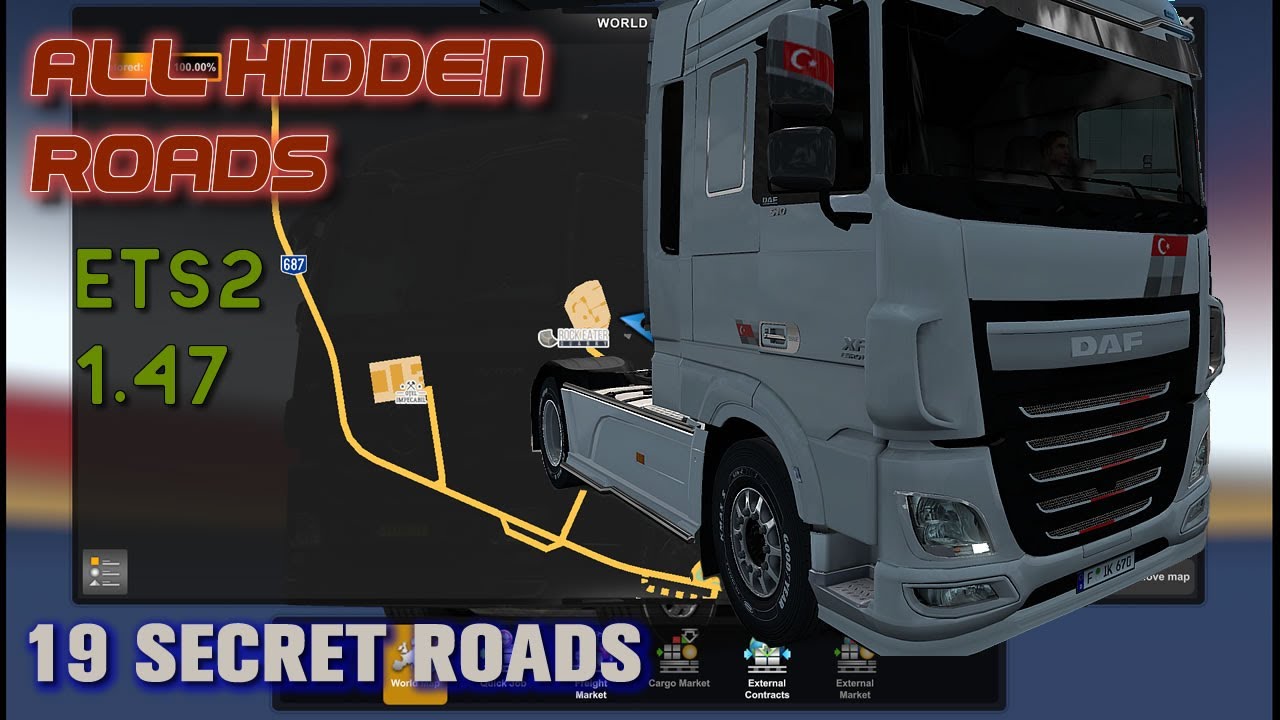 All Hidden Roads in ETS2 1.47 - Quick guide