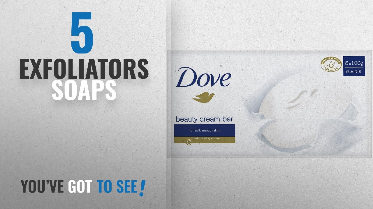 Top 10 Exfoliators Soaps [2018]: Dove Original Beauty Cream Bar, 6 x 100 g