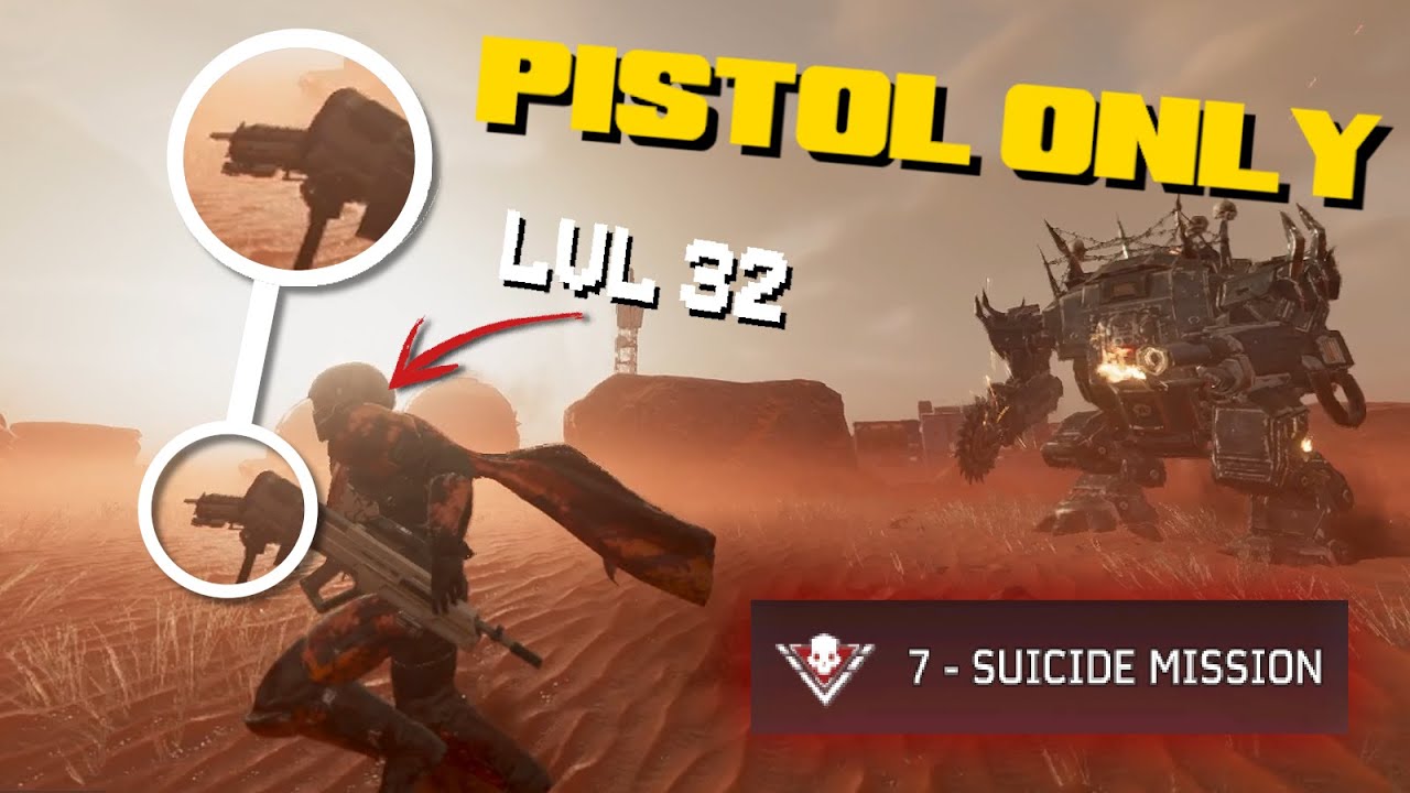 PISTOL ONLY Against The Automatons | Hell Divers 2