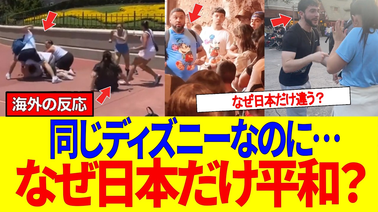 【海外の反応】「同じディズニーなのに別世界…」海外では客同士が殴り合い…日本の“魔法の清掃”に外国人が絶句！ #海外の反応 #東京ディズニー #外国人の反応 #日本すごい