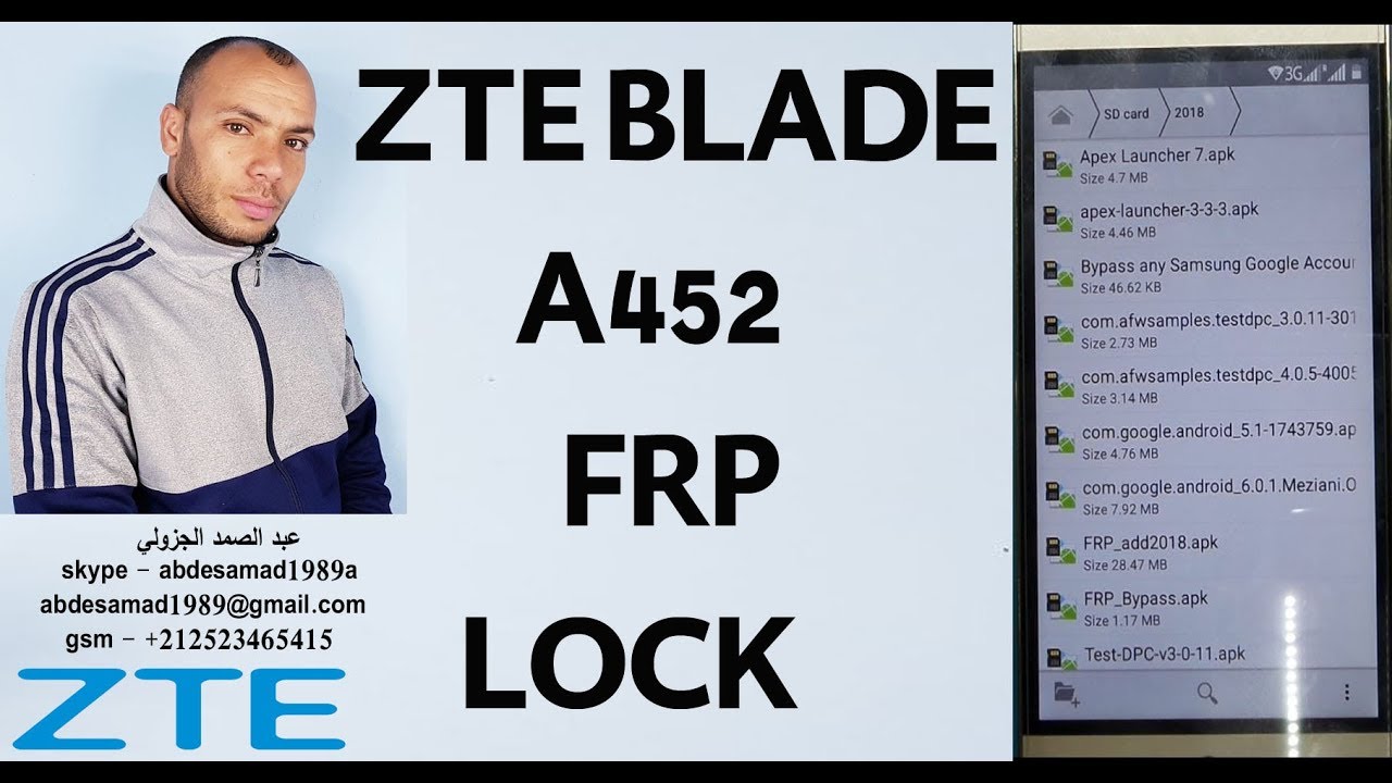 ZTE BLADE A452 2016 Bypass FRP REMOVE GOOGLE