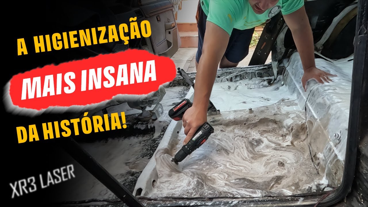 LAVAMOS POR DENTRO DO ESCORT XR3 LASER | PROJETO AUTOMOTIVO